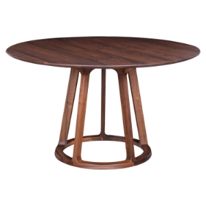 Aldo Round Dining Table - Walnut 