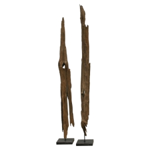 Drift Wood Art on Rough Marble Base 