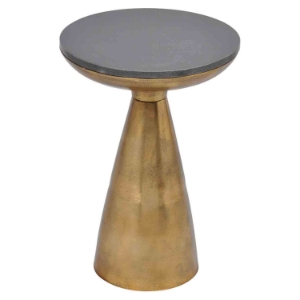 Font Round Side Table - Bronze 