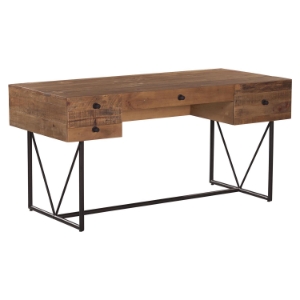 Orchard Office Desk - Natural, 4Drawers 