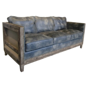 Darlington Leather Sofa - Nailhead, Light Brown 
