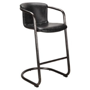 Freeman Bar Stool - Antique Black (Set of 2) 