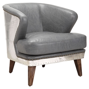 Cambridge Club Chair - Antique Gray 