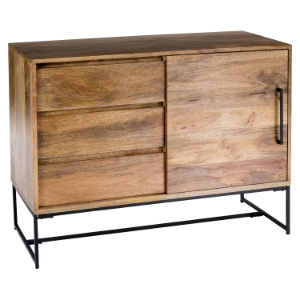 Colvin 3 Drawers Sideboard - Door, Natural 