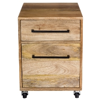 Colvin Mobile 2 Drawers Pedestal - Natural