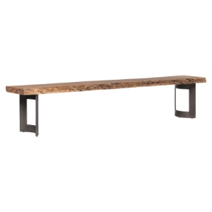 Bent Backless Bench - Light Brown 