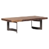 Bent Rectangular Coffee Table - Light Brown 