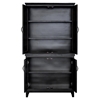 Indochine Tall Cabinet - Doors, Black - MOES-VT-1002-02