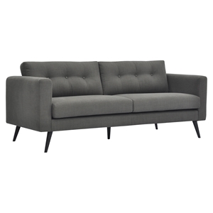 Cortado Upholstery Sofa - Button Tufted, Gray 