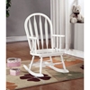 Benevolence Rocking Chair for Kids - Arrow Back, White - MNRH-I-1501