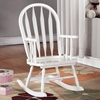 Benevolence Rocking Chair for Kids - Arrow Back, White - MNRH-I-1501