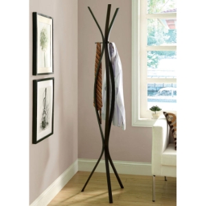 Nostalgia Contemporary Coat Rack - Metal, Cappuccino Finish 