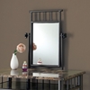 Illusion Vanity Table and Stool Set - Mirror, Bronze Finish, Metal - MNRH-I-3042