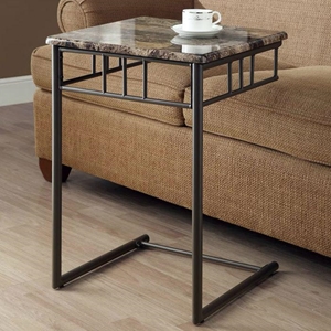 Illusion Snack Table / Laptop Stand - Bronze Finish, Metal 