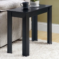 Adagio Contemporary Side Table - Black Oak Finish