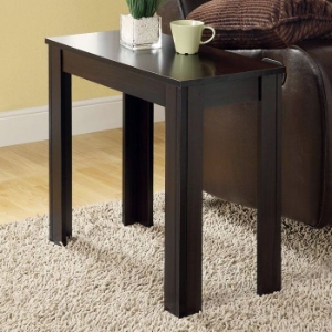 Adagio Contemporary Side Table - Cappuccino Finish 