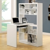 Friedrich Desk with Tall Bookcase - White - MNRH-I-7022