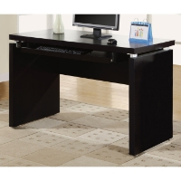 Arya Computer Desk - Cappuccino, Pull-Out Keyboard Tray