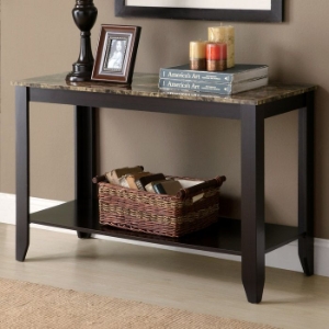 Meissner Sofa Table - Bottom Shelf, Cappuccino Finish 