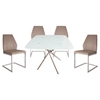 Cafe-308 Square Dining Table - Chrome - NSI-210001