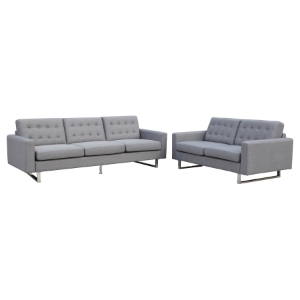 Beneva Sofa and Loveseat - Gray 