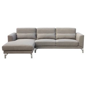 Clarinda Sectional Sofa - Left Arm Facing Chaise, Sand Beige 