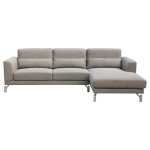 Clarinda Sectional Sofa - Right Arm Facing Chaise, Sand Beige 