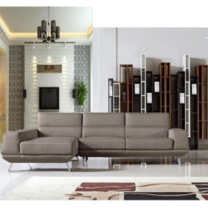 Bullock Sectional Sofa - Left Arm Facing Chaise, Brown 