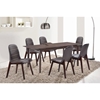 7 Pieces Cafe-505 Extended Dining Set - Brown, Wenge - NSI-520505S551