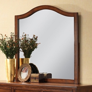 Auckland Arched Mirror - Hardwood Frame, Antique Oak Finish 