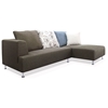 Blossom Sectional Sofa - Brown Fabric, Right Facing Chaise - NSI-421005R