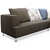 Blossom Sectional Sofa - Brown Fabric, Right Facing Chaise - NSI-421005R