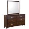 Edison 6-Drawer Dresser - Hardwood, Java Oak Finish - NSI-516002BD