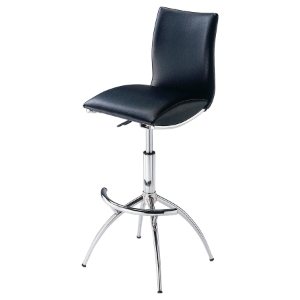 Barstool-60 - Adjustable Height, Black 