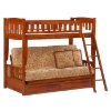 Cinnamon Twin Over Full Futon Bunk Bed - NDF-CIN-FB