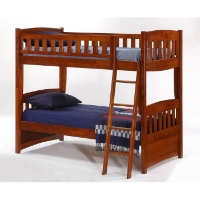 Cinnamon Twin Bunk Bed - Cherry Finish