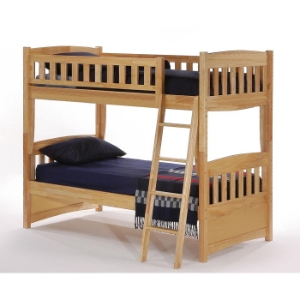 Cinnamon Twin Bunk Bed - Natural Finish 