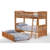 Cinnamon Twin Bunk Bed - Medium Oak - NDF-CIN-MO
