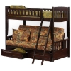 Cinnamon Twin Over Full Futon Bunk Bed - NDF-CIN-FB