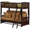 Cinnamon Twin Over Full Futon Bunk Bed - NDF-CIN-FB
