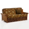 Rosebud Rattan Complete Futon Set - NDF-ROSEBUD-HG-SET#