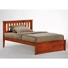 Rosemary Platform Bed with Footboard Panel - NDF-ROSEMARY