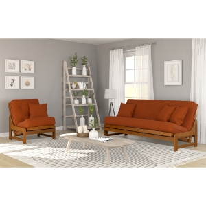 Arden Studio Line Full Size Futon & Chair Roomset 