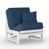 Arden Studio White Chair & Cushion Set - NF-ARDN-SW-CH-MOSET#