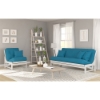 Arden Studio White Queen Size Futon & Chair Roomset - NF-ARDN-SW-CHQN-MORMSET#