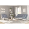 Arden Studio White Queen Size Futon & Chair Roomset - NF-ARDN-SW-CHQN-MORMSET#