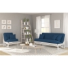 Arden Studio White Queen Size Futon & Chair Roomset - NF-ARDN-SW-CHQN-MORMSET#
