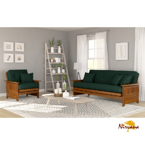 Brentwood Full Size Futon & Chair Roomset 