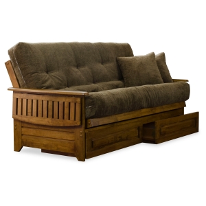 Brentwood Futon Set - Heritage, Designer Mattress Made in USA 