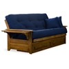 Brentwood Futon Frame (Full or Queen Size) with Flip Up Side Tray Tables - NF-BRNT